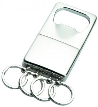 Classic Silver Keychain and Bottle Opener