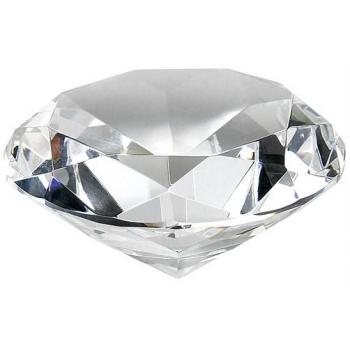 Clear Crystal Diamond Paperweight