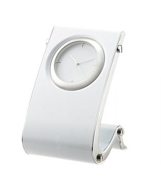 Designer Desk Clock in White.jpg