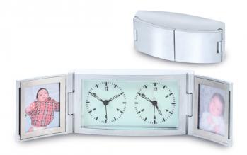 Double Frame Travel Alarm Clock