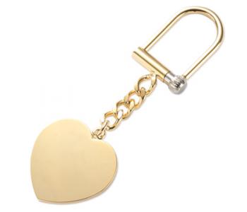 Heart Gold Keychain