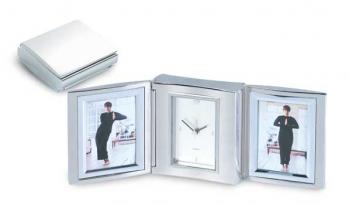 Moderna Double Frame with Clock