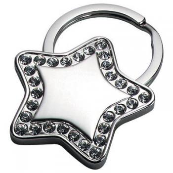 Shining Crystal Star Corporate Key Chain