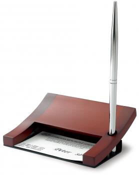 Sleek Rosewood Business Holder