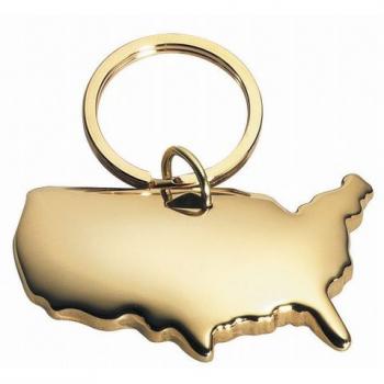 USA Gold Keychain