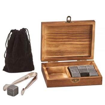 Whiskey Stones Wood Box